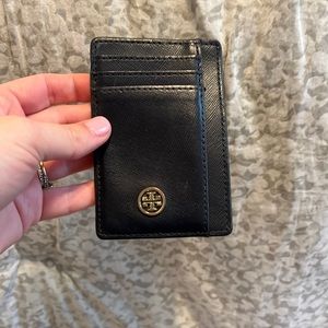 Tory Burch navy card holder.